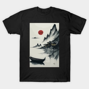 Japanisch: Ästhetisches Bild der japanischen Kultur T-Shirt